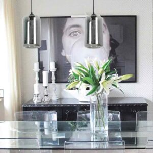 CLA MASON: Modern Retro Oblong Glass Pendant Lights