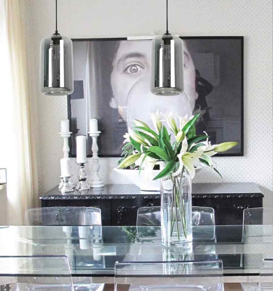 CLA MASON: Modern Retro Oblong Glass Pendant Lights