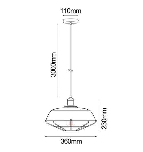 CLA MATRIX: Industrial Iron Dome & Cage Pendant Lights - Image 3