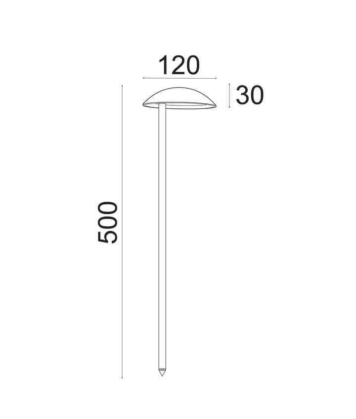 CLA MESTOLO: Exterior 12V LED Garden Fixed Anti-Glare Spike Lights IP65 - Image 4