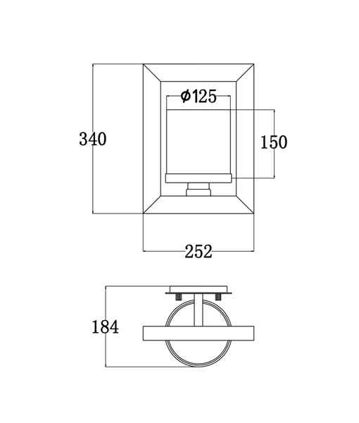 CLA METI: Warm Chestnut Wood Frame Clear Glass Shade Interior Wall Light - Image 2