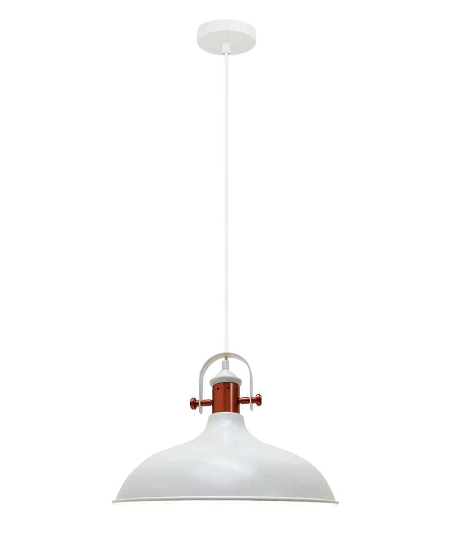 CLA NARVIK: Industrial Scandinavian Dome Shape With Copper Plating Pendant Lights - Image 2