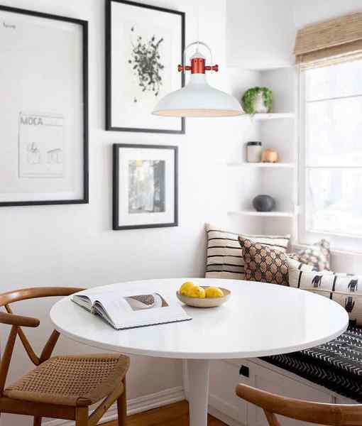 CLA NARVIK: Industrial Scandinavian Dome Shape With Copper Plating Pendant Lights - Image 4