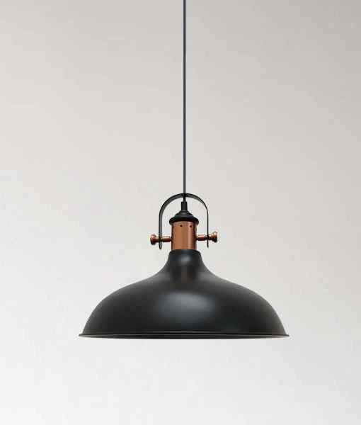 CLA NARVIK: Industrial Scandinavian Dome Shape With Copper Plating Pendant Lights - Image 5