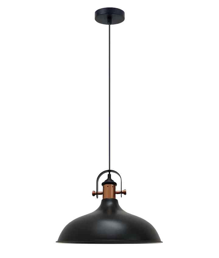 CLA NARVIK: Industrial Scandinavian Dome Shape With Copper Plating Pendant Lights - Image 6