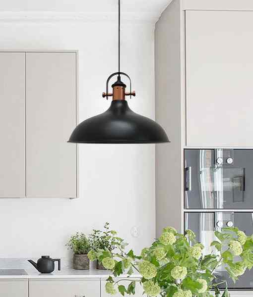 CLA NARVIK: Industrial Scandinavian Dome Shape With Copper Plating Pendant Lights - Image 10