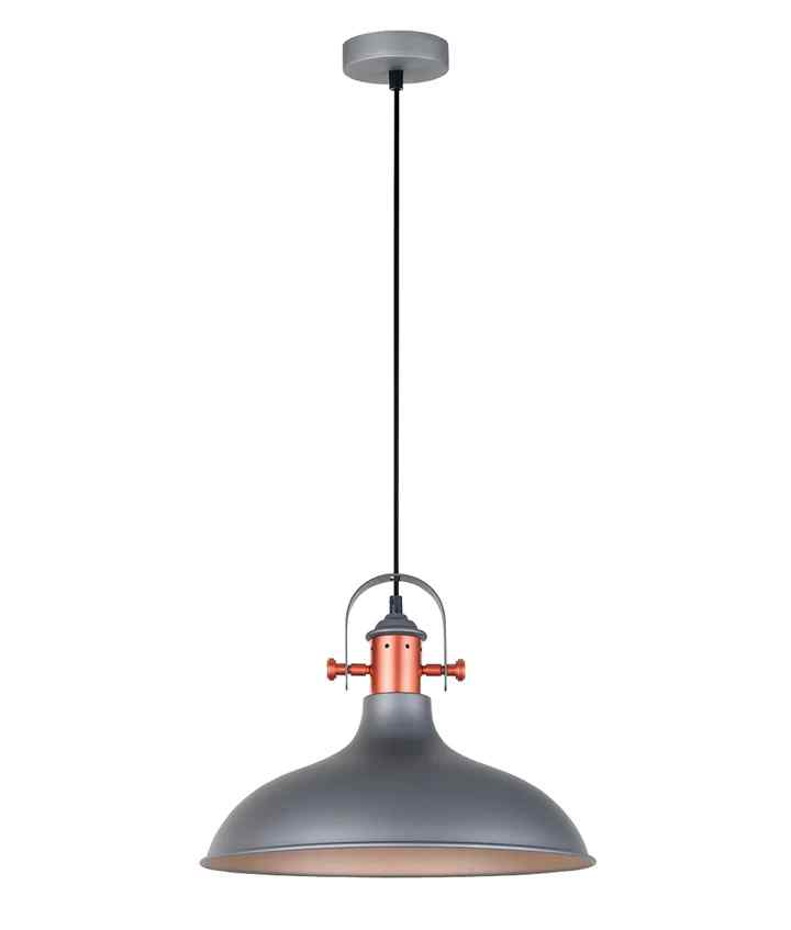 CLA NARVIK: Industrial Scandinavian Dome Shape With Copper Plating Pendant Lights - Image 12