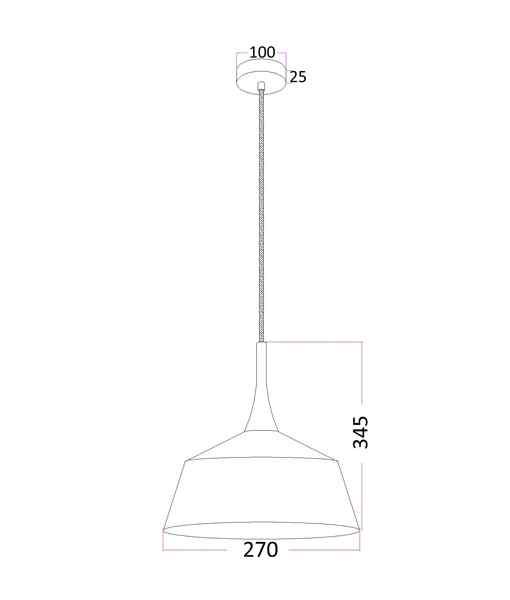 CLA NORDIC: Modern Scandinavian Small Dome Shape Steel & Wood Pendant Lights - Image 2