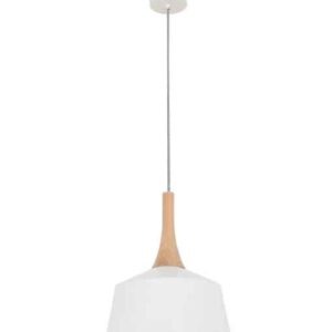 CLA NORDIC: Modern Scandinavian Small Dome Shape Steel & Wood Pendant Lights