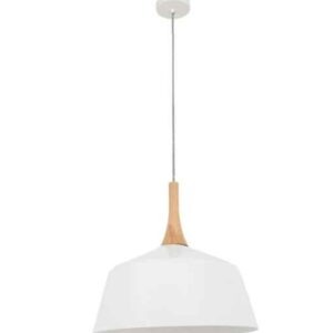 CLA NORDIC: Modern Scandinavian Medium Dome Shape Steel & Wood Pendant Lights