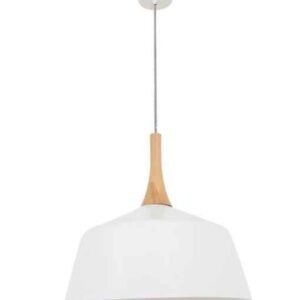 CLA NORDIC: Modern Scandinavian Large Dome Shape Steel & Wood Pendant Lights