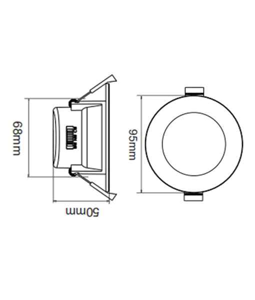 CLA NOVADLUX02: LED Dimmable Tri-CCT with Changeable Clip Faceplate Recessed Downlights - Image 4