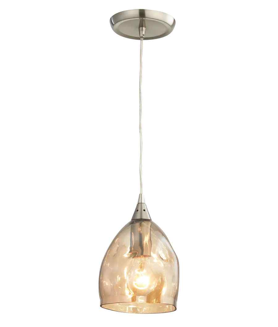 CLA ORDITO: Abstract Chrome With Glass Ellipse Pendant Lights