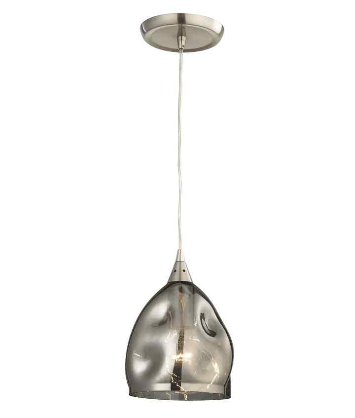 CLA ORDITO: Abstract Chrome With Glass Ellipse Pendant Lights - Image 6