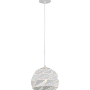CLA ORIGAMI: Interior Large Dome Carved Iron Origami Style Pendant Lights