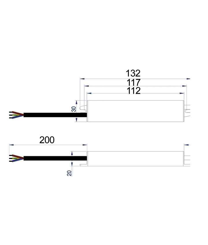 CLA OTTER2: 12V Waterproof Constant Voltage LED Driver IP67 (20W) - Image 2