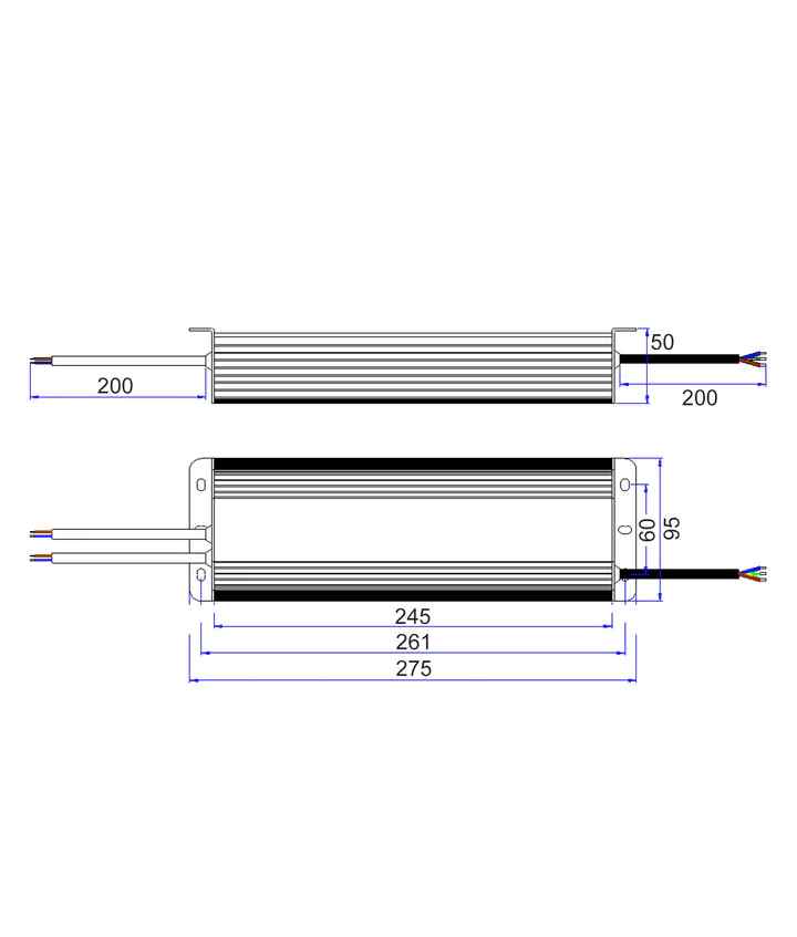 CLA OTTER7: 12V Waterproof Constant Voltage LED Driver IP67 (300W) - Image 2