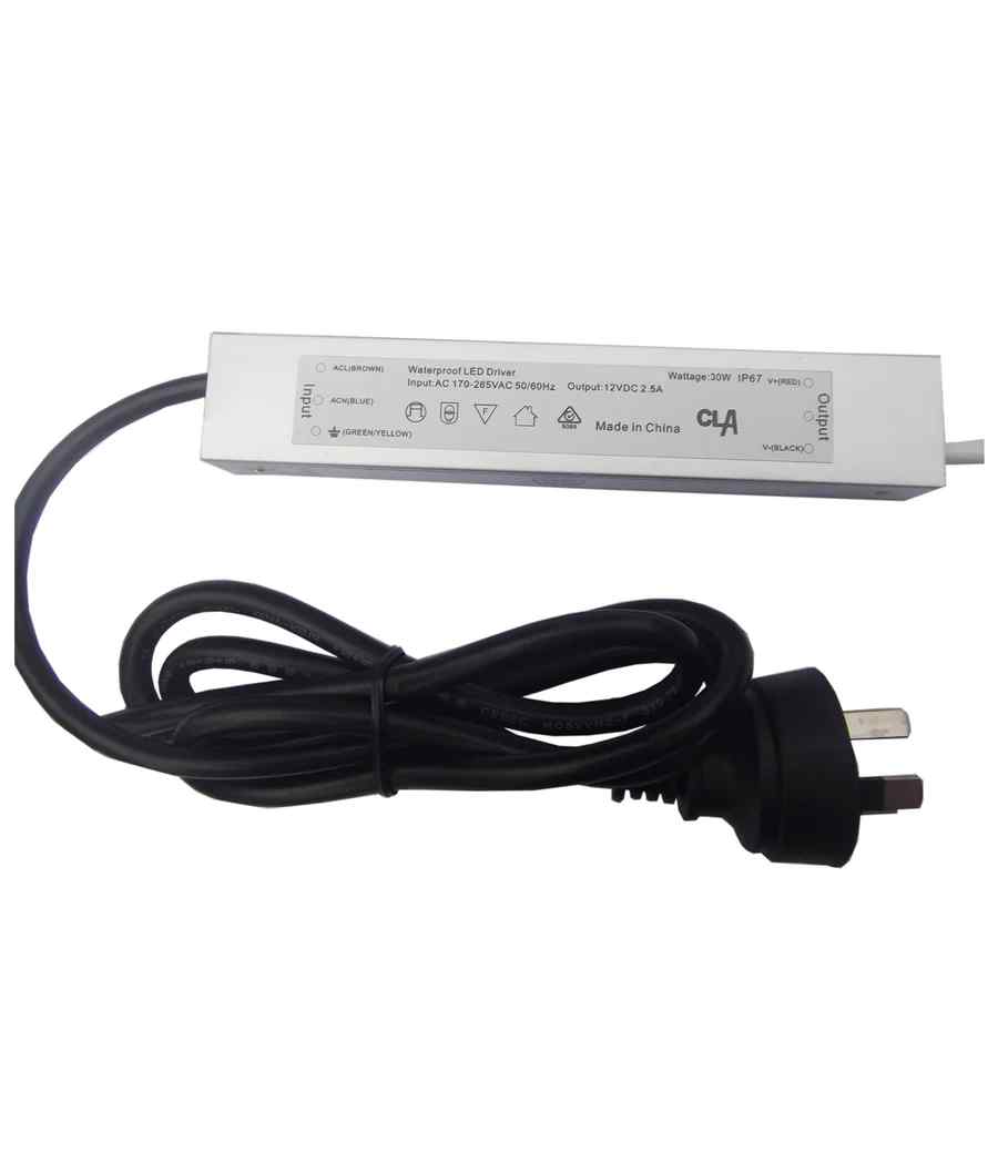 CLA OTTER8: 12V Waterproof Constant Voltage LED Driver IP67 (30W)