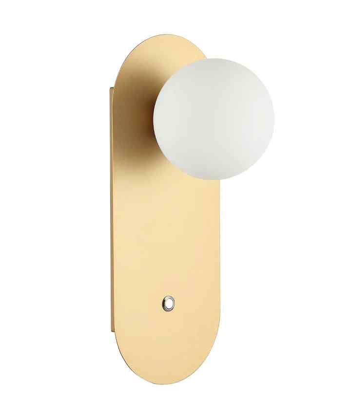 CLA OVALIS: Interior Round Opal Diffuser Oblong Base with Switch Wall Lights - Image 2