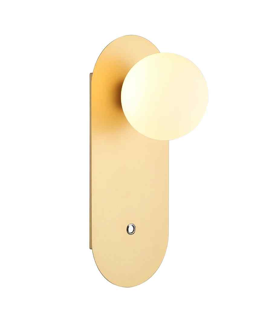 CLA OVALIS: Interior Round Opal Diffuser Oblong Base with Switch Wall Lights - Image 3