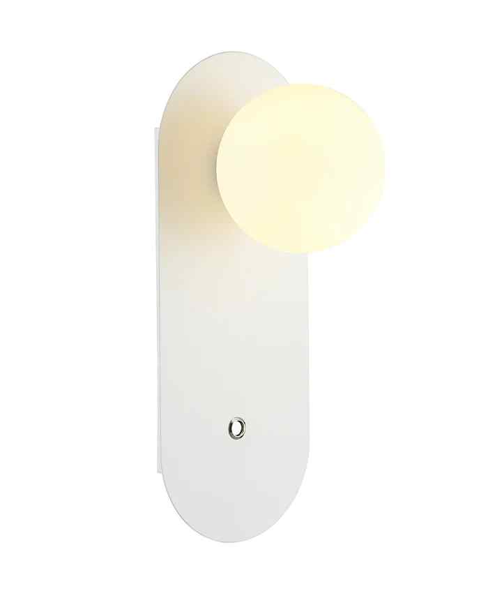 CLA OVALIS: Interior Round Opal Diffuser Oblong Base with Switch Wall Lights - Image 9