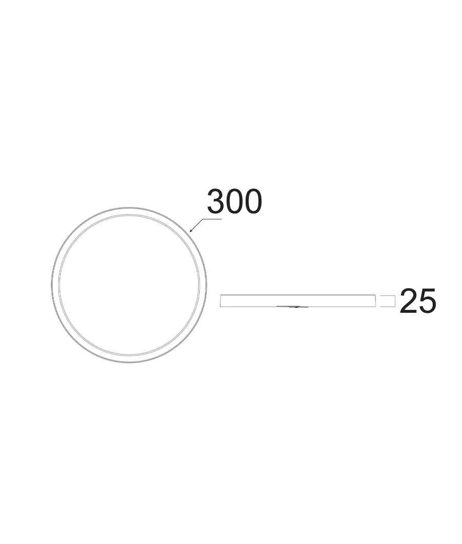 CLA OYSTRI: LED Slim Tri-CCT Dimmable Oyster Lights IP54 IK03