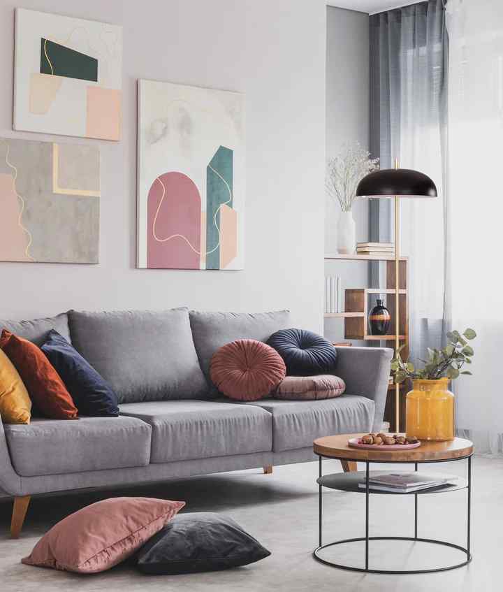 CLA PARAGUAS: Interior Black Dome Shade with Brass Rod Floor Lamp - Image 2