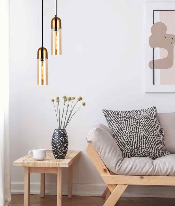 CLA PASTILLE: Interior Round Top Cylinder Glass Pendant Lights - Image 6