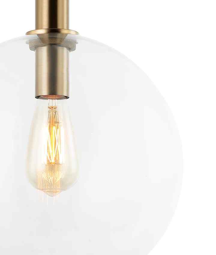 CLA PATERA: Interior Glass with Extended Bronze Highlight Pendant Lights - Image 2