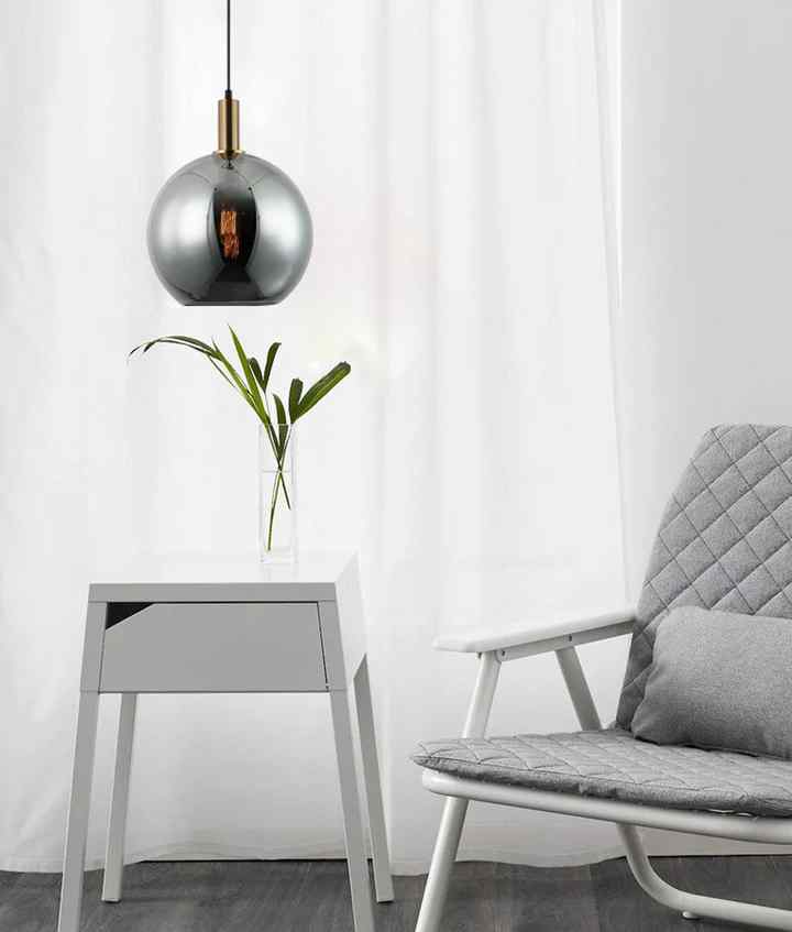 CLA PATERA: Interior Glass with Extended Bronze Highlight Pendant Lights - Image 6