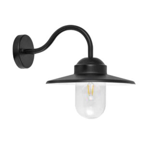 CLA PAYONG: Exterior Sun Hat Shape with Clear Glass Wall Lights IP44