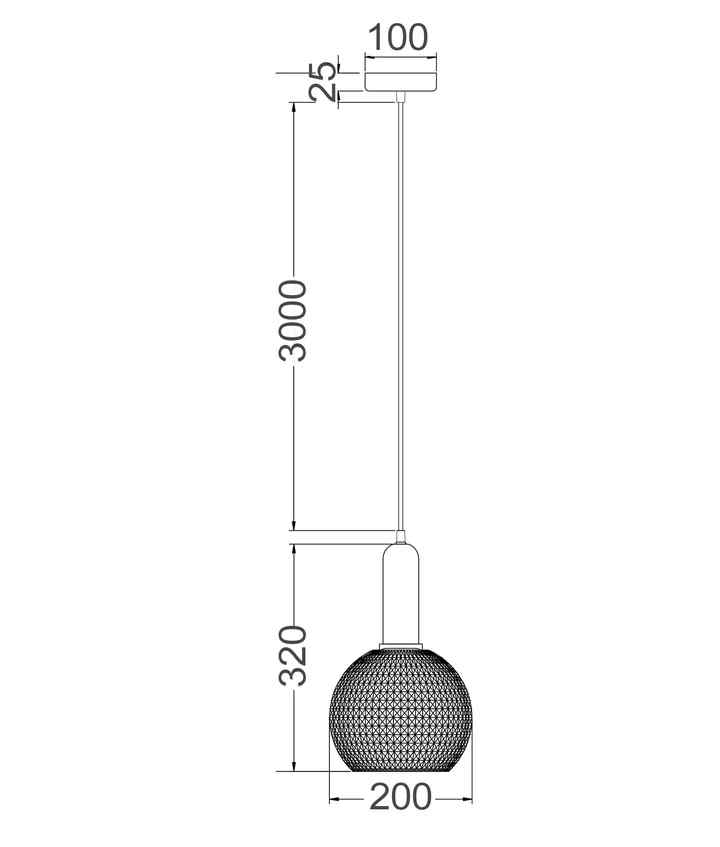 CLA PELOTA: Modern Interior Wine Glass Segmented Glass Pendant Lights - Image 2