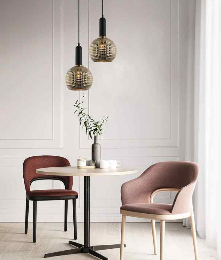 CLA PELOTA: Modern Interior Wine Glass Segmented Glass Pendant Lights - Image 9