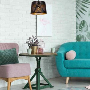 CLA PENSHADE: Interior Slanted with Maple Leaf Pattern Laser Cut Pendant Lights