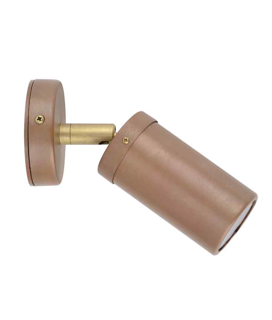 CLA GU10 Exterior Wall Pillar Spot Lights (Aged Copper) IP54 - Image 2
