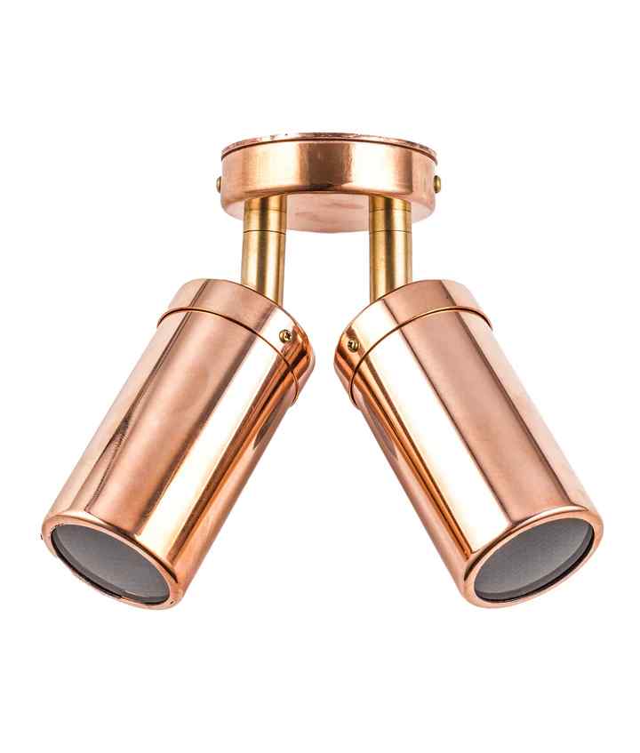 CLA GU10 Exterior Wall Pillar Spot Lights (Light Weight Copper) IP54 - Image 6
