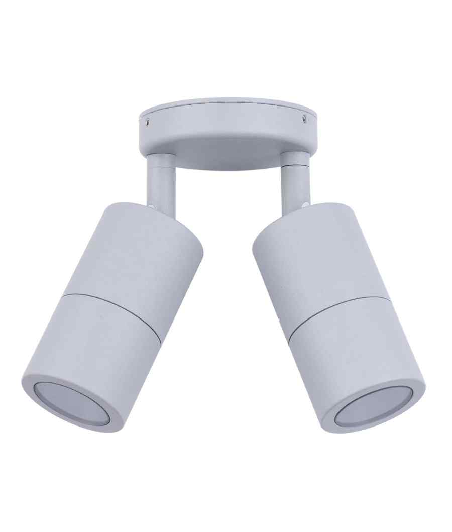 CLA GU10 Exterior Wall Pillar Spot Lights (Matte Grey) IP65 - Image 7