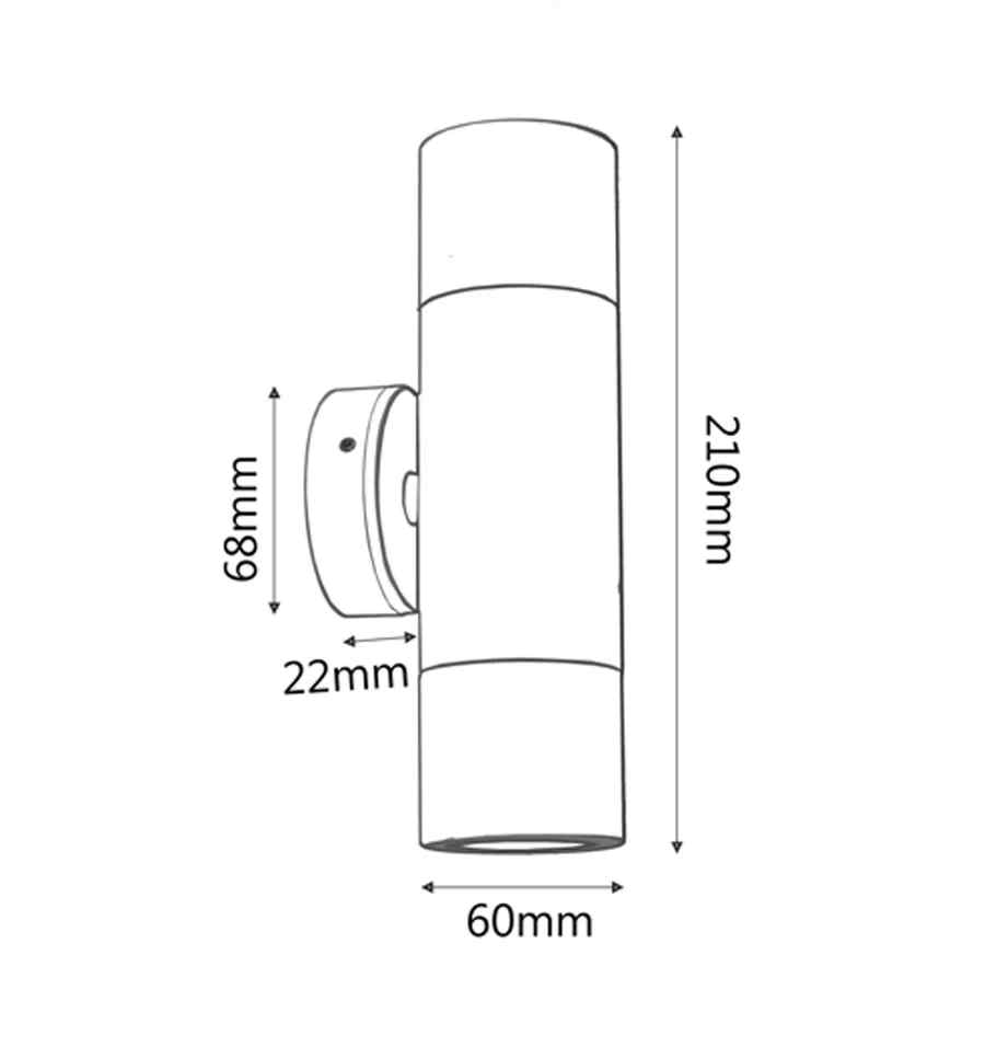 CLA MR16 Exterior Wall Pillar Spot Lights (Matte Grey) IP65 - Image 8