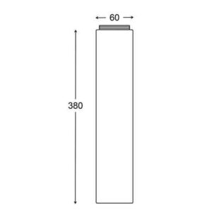 CLA PHARE: Bollard Light Titanium Extension IP54