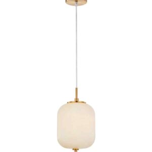 CLA PINO: Interior Opal Matte / Smokey Black Mirror Finish Jar Pendant Lights