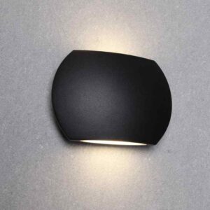 CLA REMO: Surface Mounted LED Exterior Curved Up/Down Wall Lights IP54