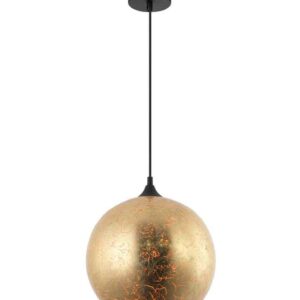 CLA ROCHE: Interior Wine Glass Shape Matte Gold / Chrome Glass Pendant Lights