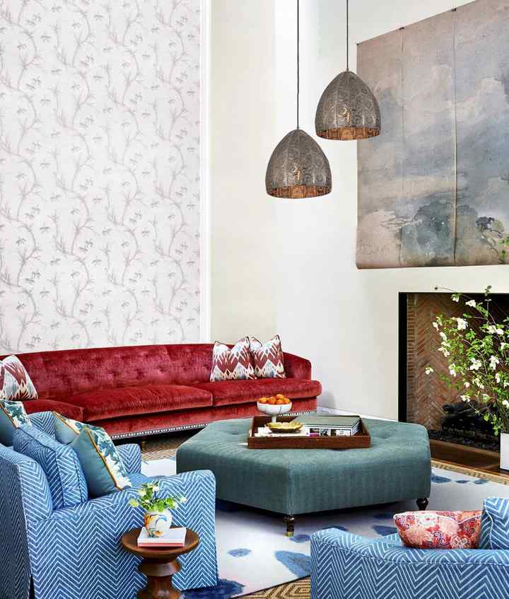 CLA SARI: Bohemian Interior Embossed Ellipse Aged Brass Steel Ombre Pendant Light - Image 3