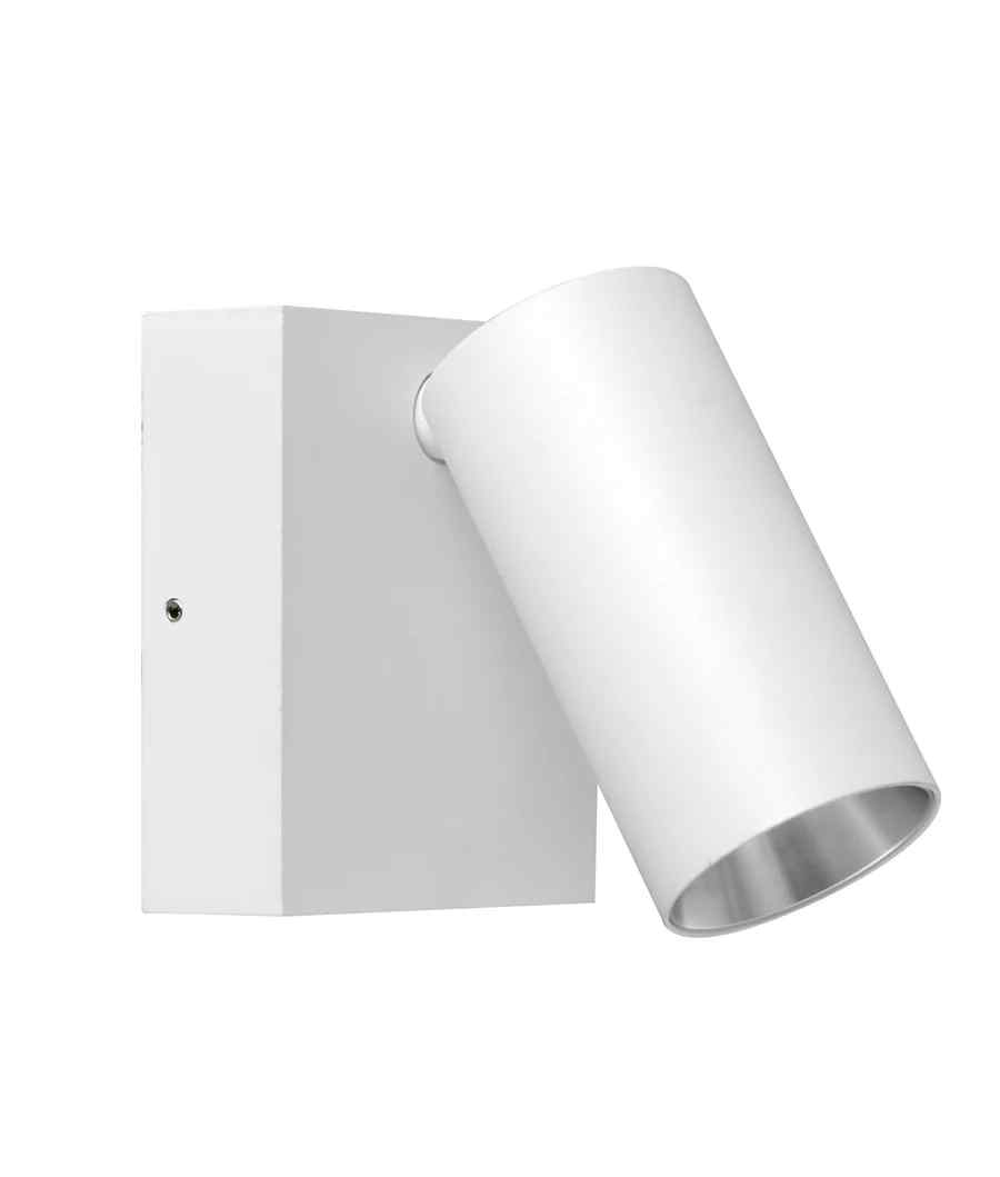 CLA SEC: Surface Mounted LED Tri-CCT Single Adjustable Wall/Pillar Light (Matte White) IP65