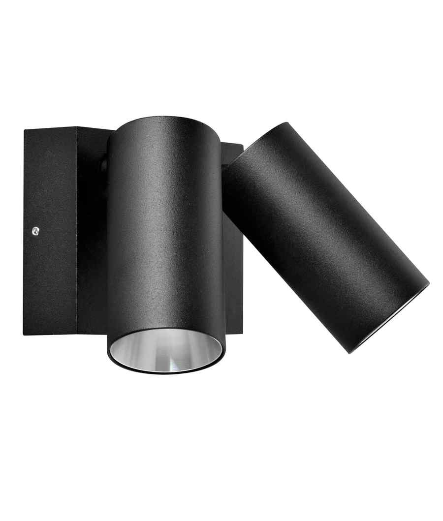CLA SEC: Surface Mounted LED Tri-CCT Double Adjustable Wall/Pillar Light (Matte Black) IP65 - Image 2