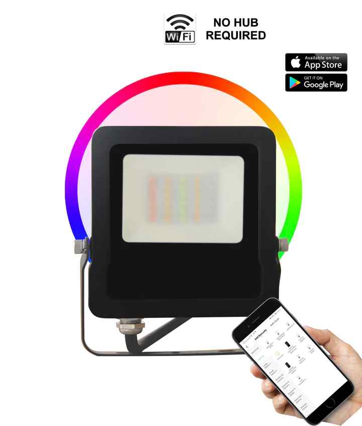 CLA SMTFLOOD LED Smart Dimmable 5000K+RGB Flood Lights IP65 - Image 3