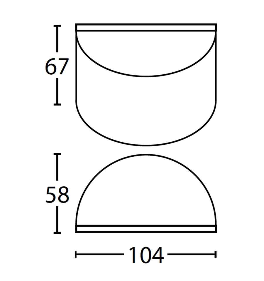 CLA STE: Exterior 12V Matte Black Curved Surface Mounted Step / Wall Lights IP65 - Image 5