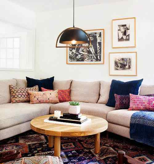 CLA SWING: Dome With Wood Frame Pendant Lights