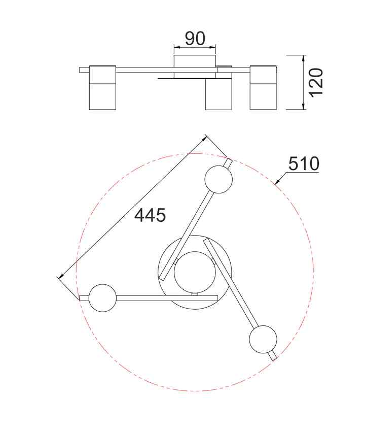 CLA TACHE: Interior Spot Ceiling Lights (with Adjustable Black Heads) IP20 - Image 3