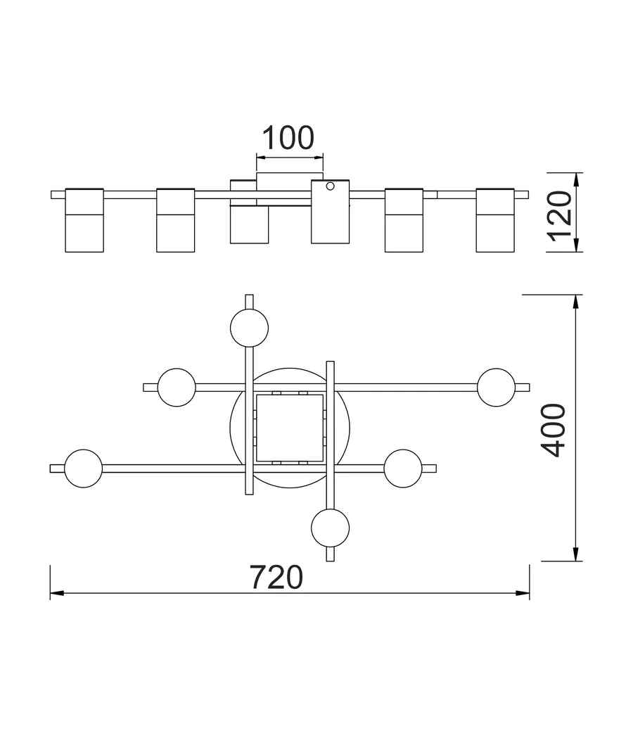CLA TACHE: Interior Spot Ceiling Lights (with Adjustable Black & Antique Brass Heads) IP20 - Image 3